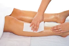 Leg waxing